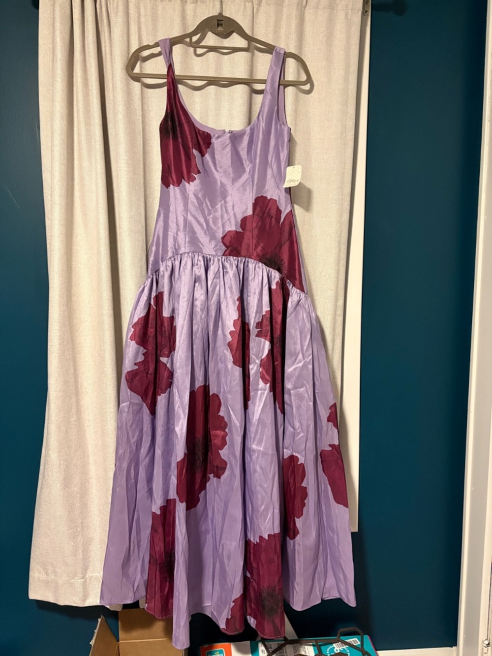 Hutch Ridge Maxi Dress purple Combo Floral Size 2 NWT